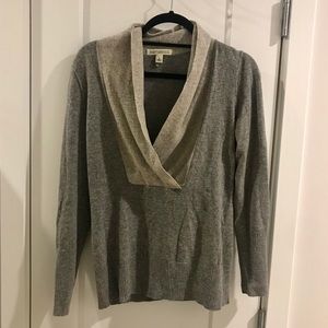 Banana Republic two tone cowl neck sweater